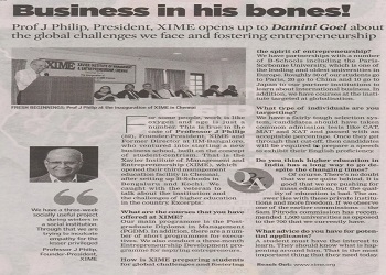 Business in his bones!